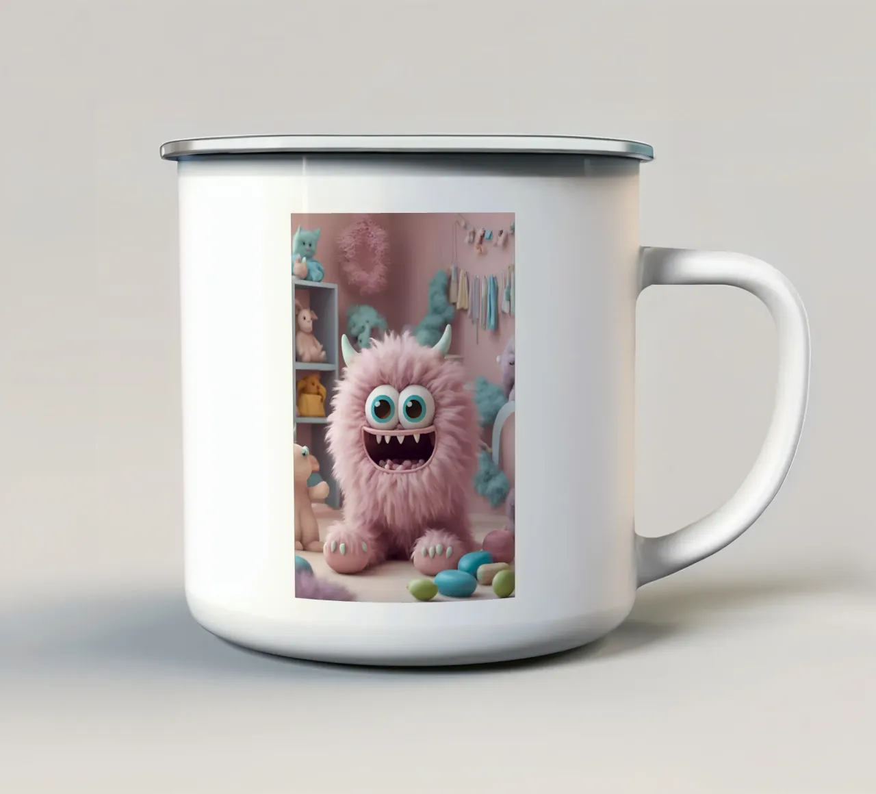 piccolo mostro 6 tazza in smalto da Rezh creations