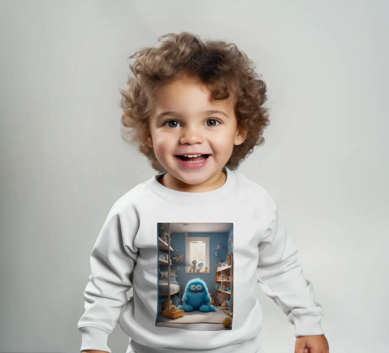 pequeño monstruo 7 sudadera de bebé de Rezh creations
