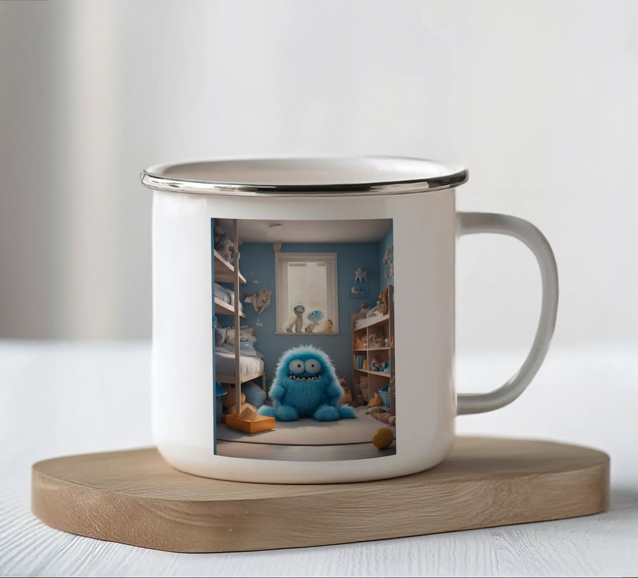 piccolo mostro 7 tazza in smalto da Rezh creations