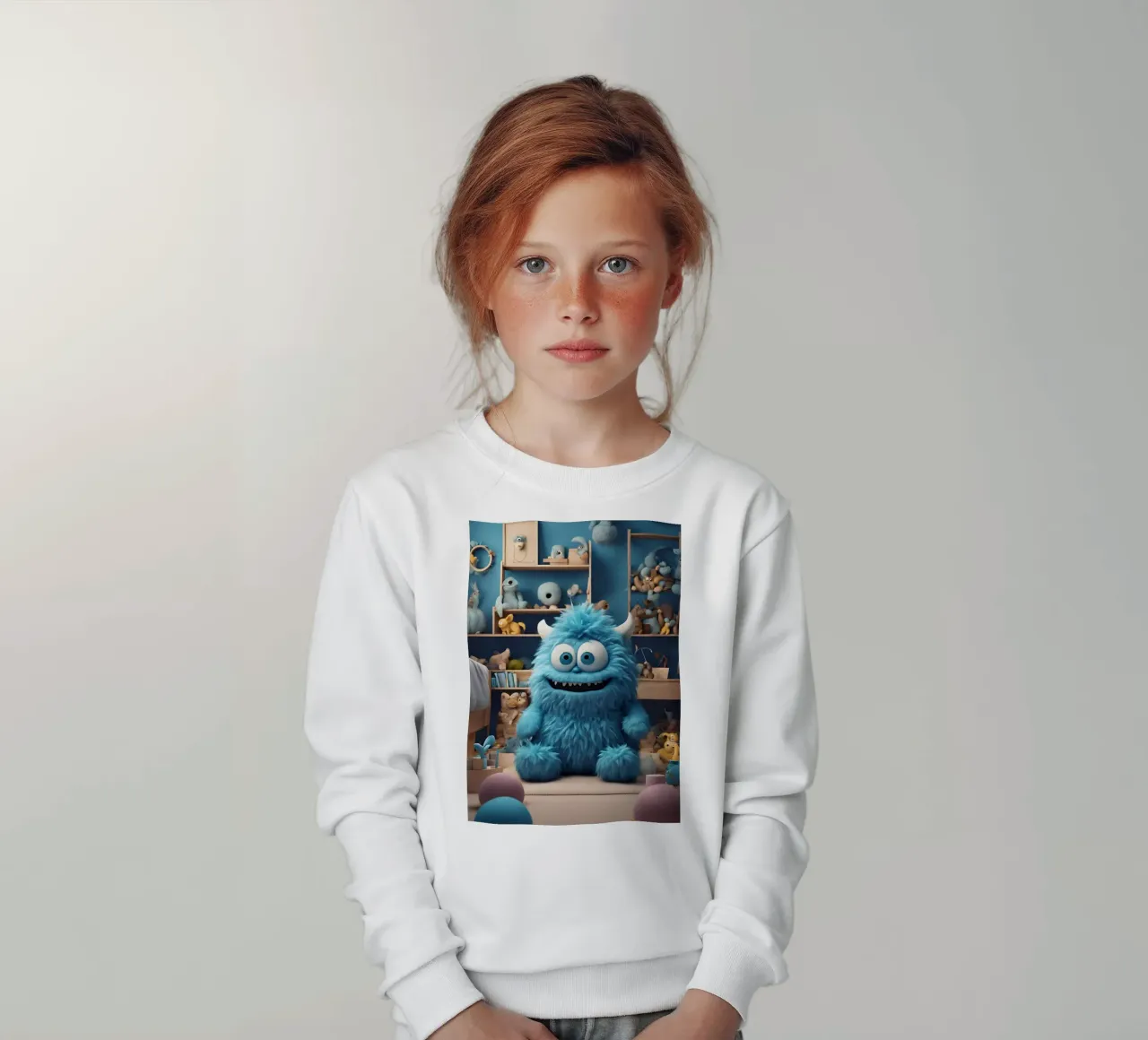piccolo mostro 8 felpa bambino da Rezh creations