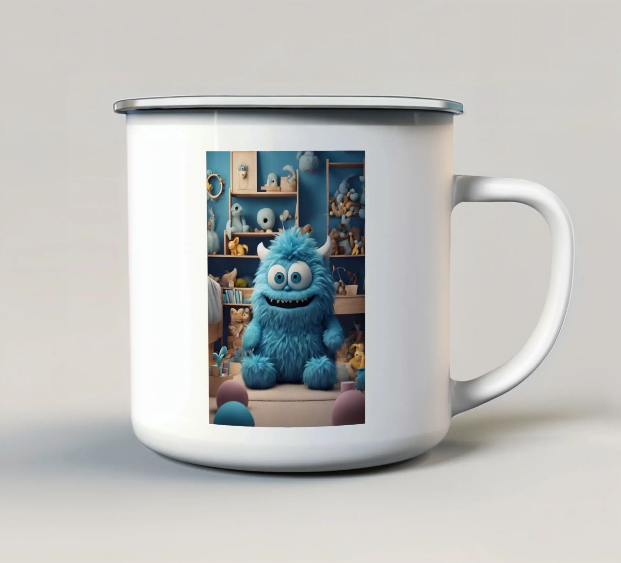 piccolo mostro 8 tazza in smalto da Rezh creations