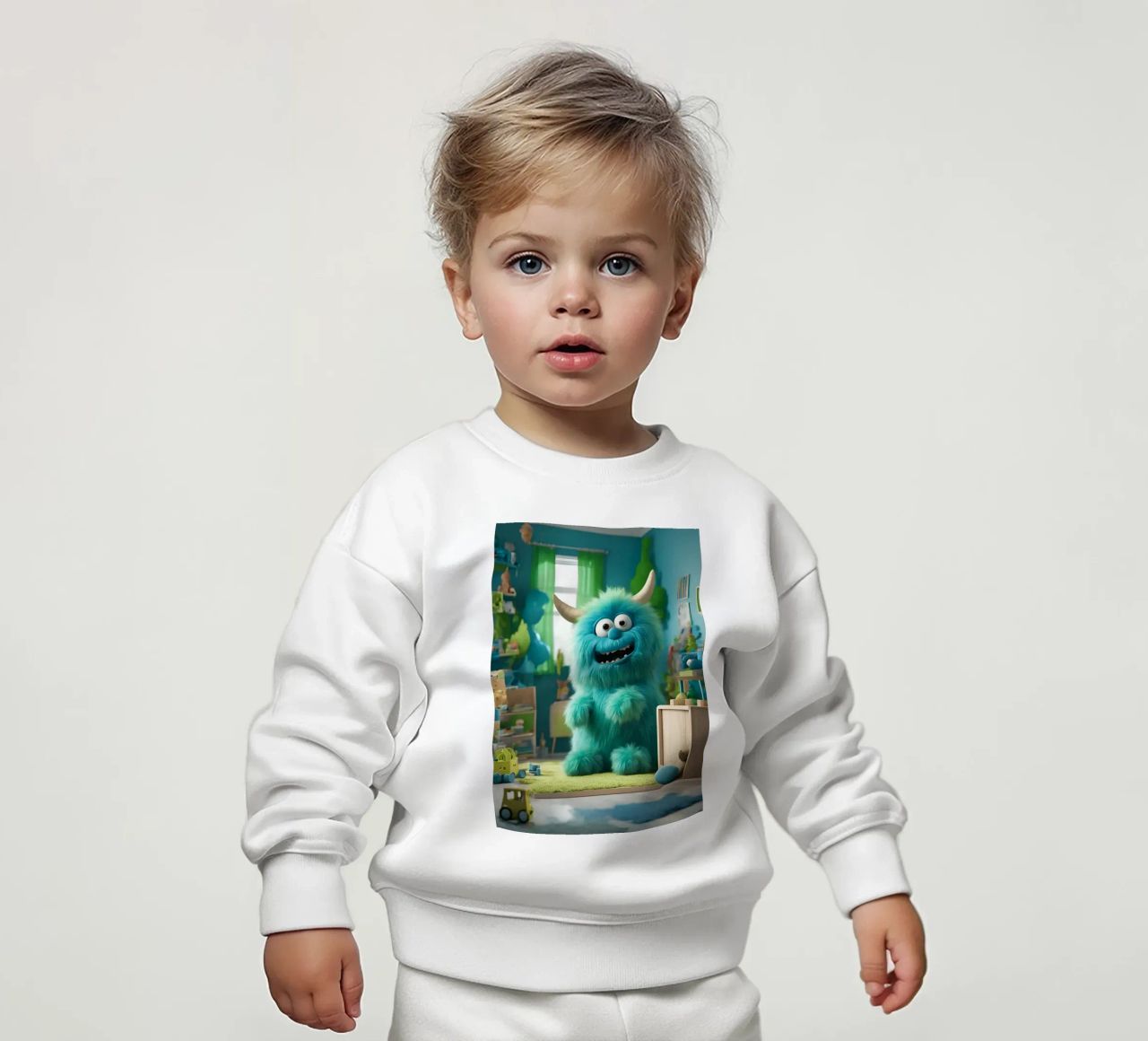 piccolo mostro 9 felpa neonato da Rezh creations