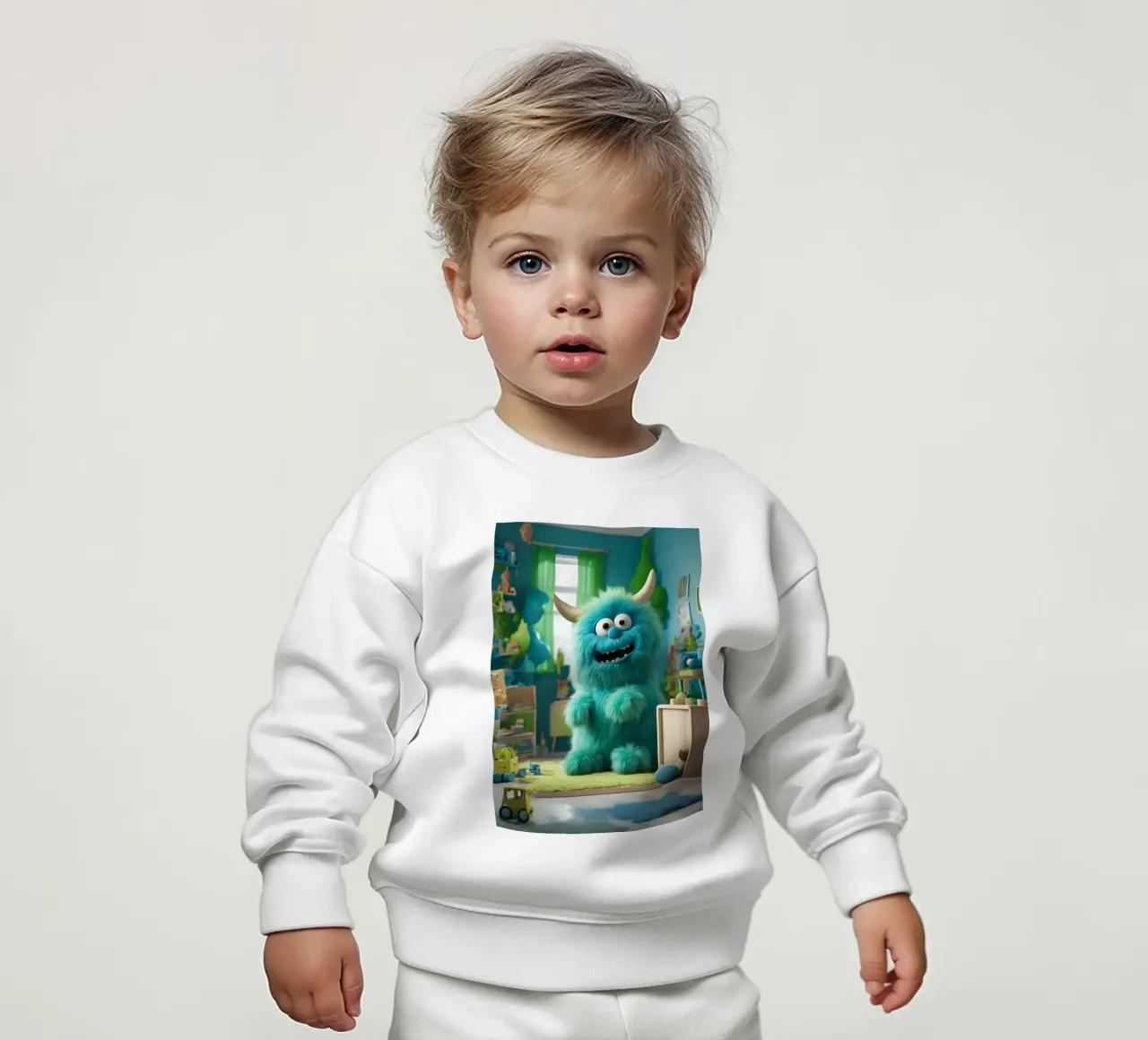 piccolo mostro 9 felpa neonato da Rezh creations