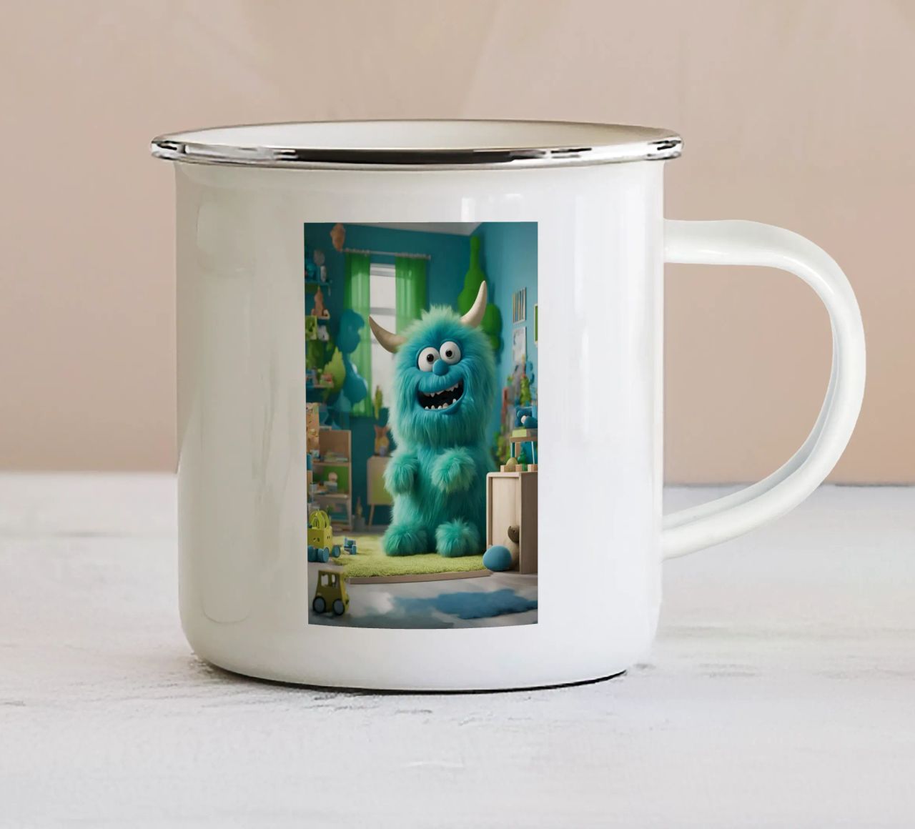 piccolo mostro 9 tazza in smalto da Rezh creations