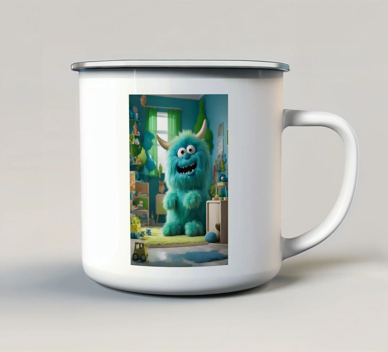 piccolo mostro 9 tazza in smalto da Rezh creations