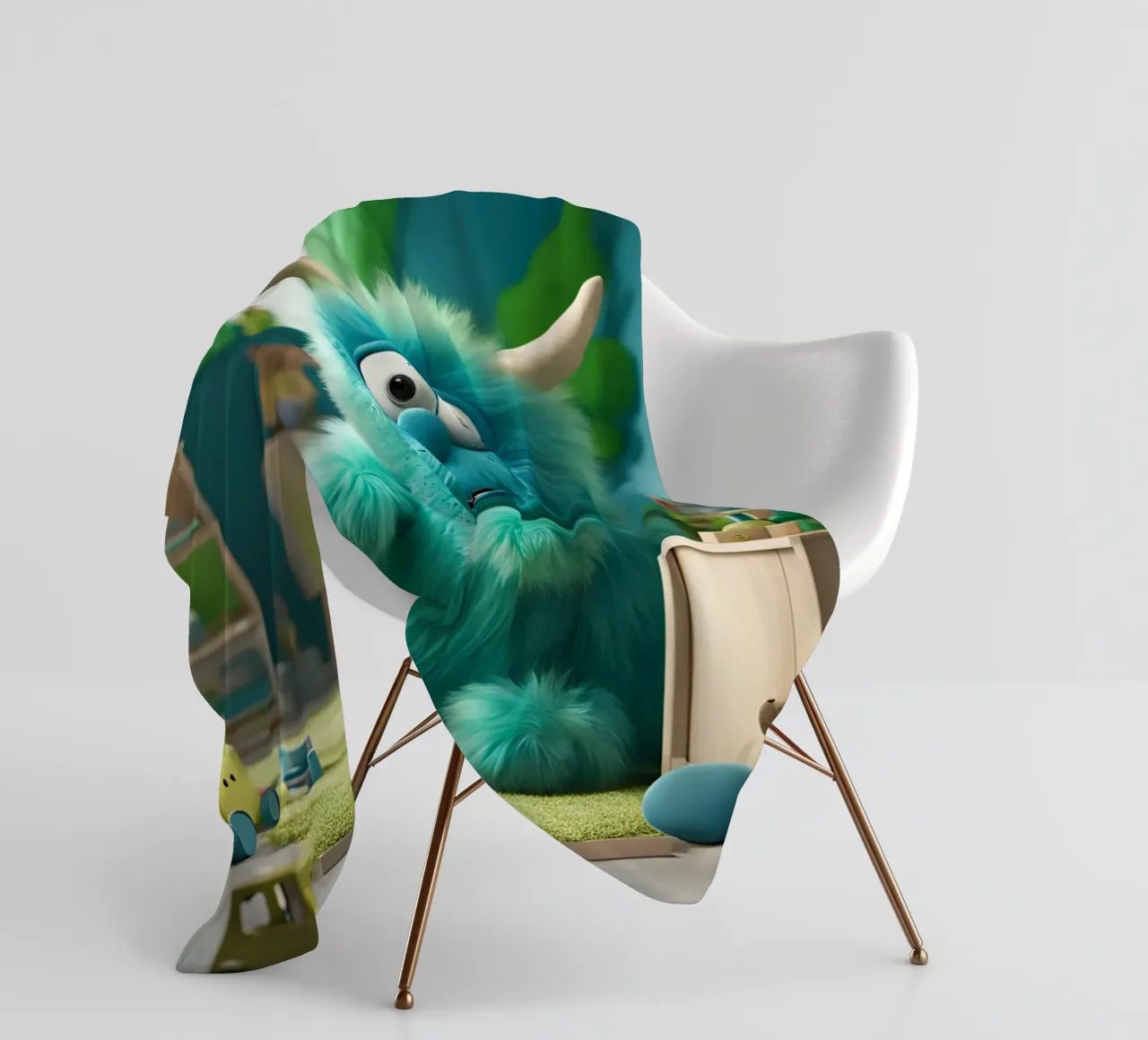 piccolo mostro 9 coperta in pile da Rezh creations
