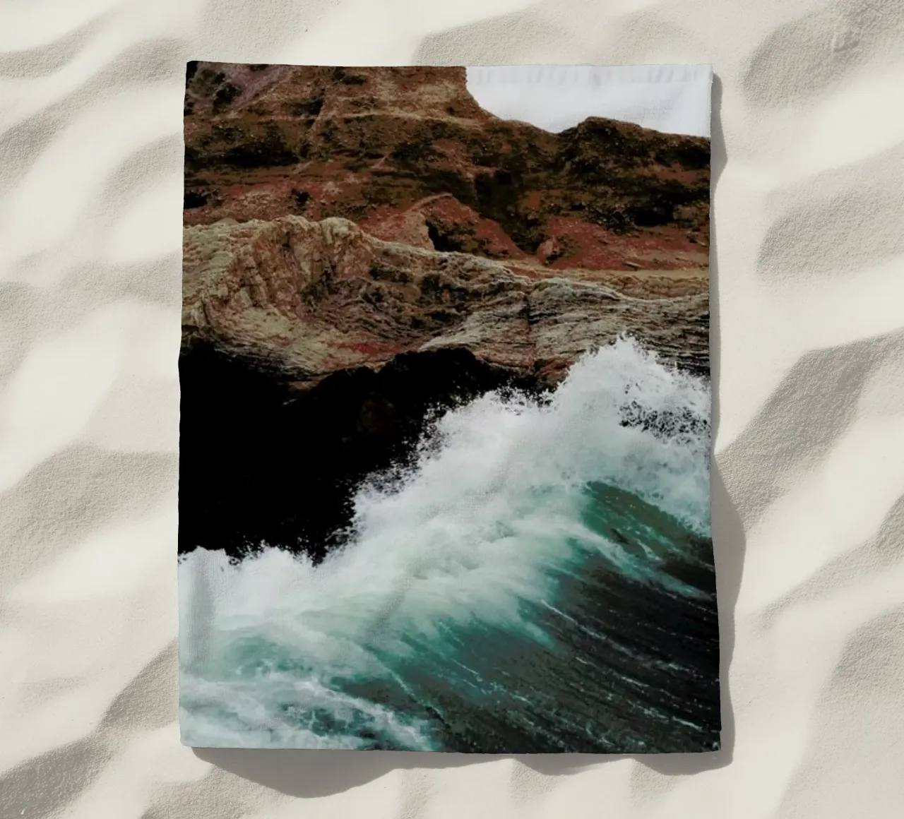 Montana Wave beach towel by Kevin Russ