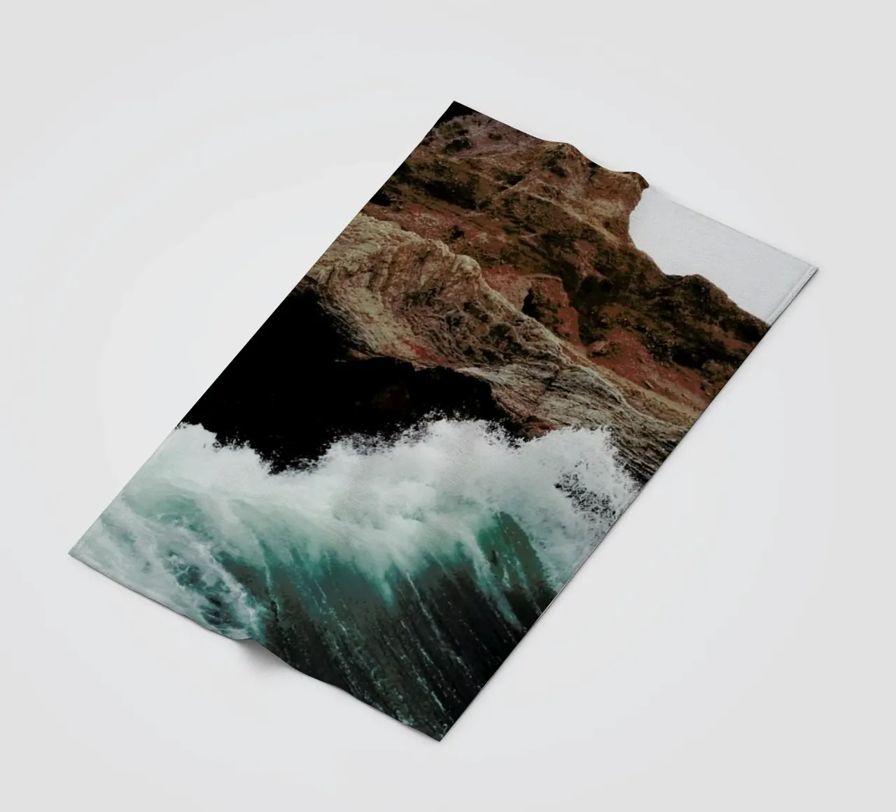 Montana Wave fleece blanket by Kevin Russ