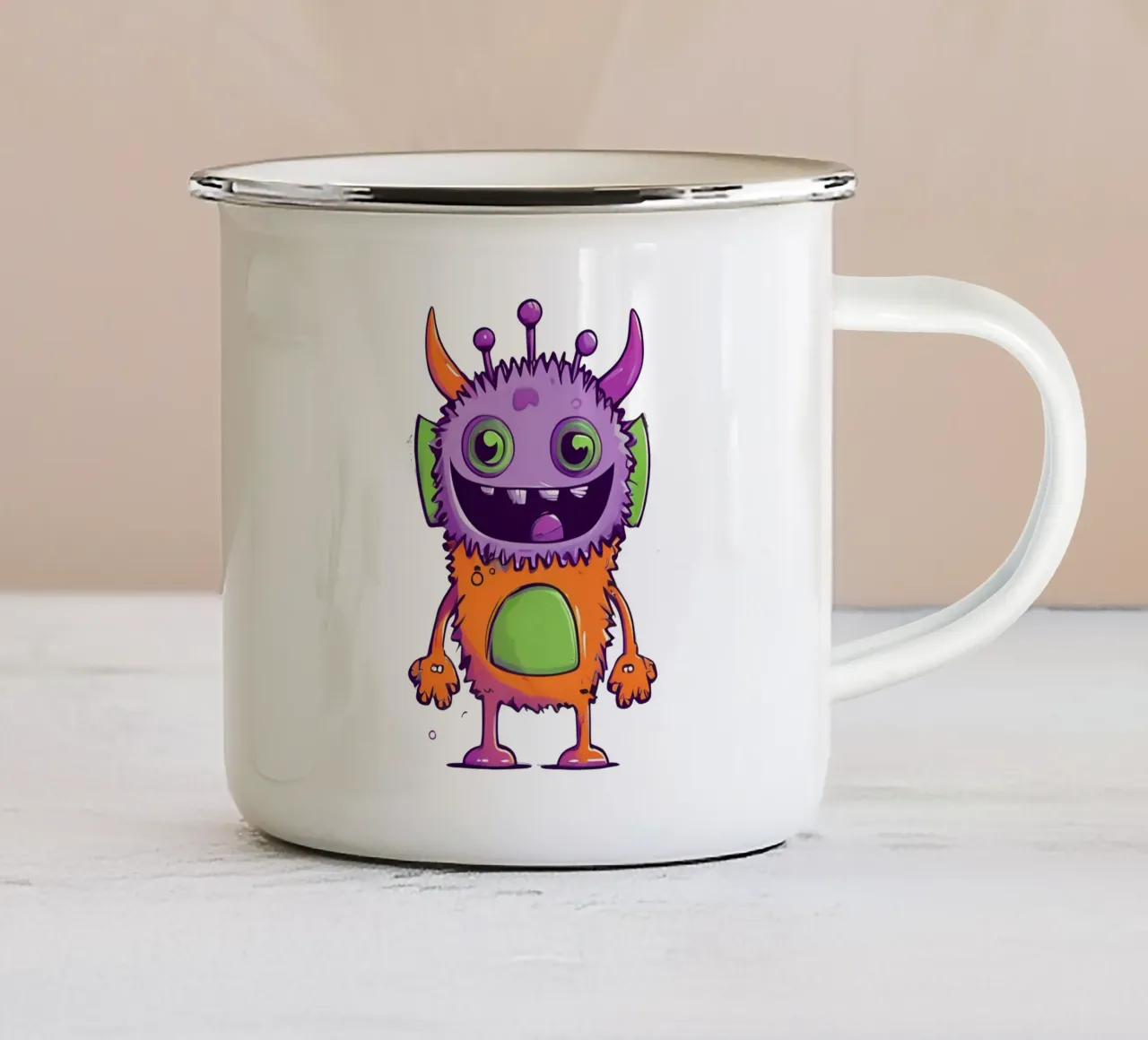 moumoun 4 tazza in smalto da Rezh creations