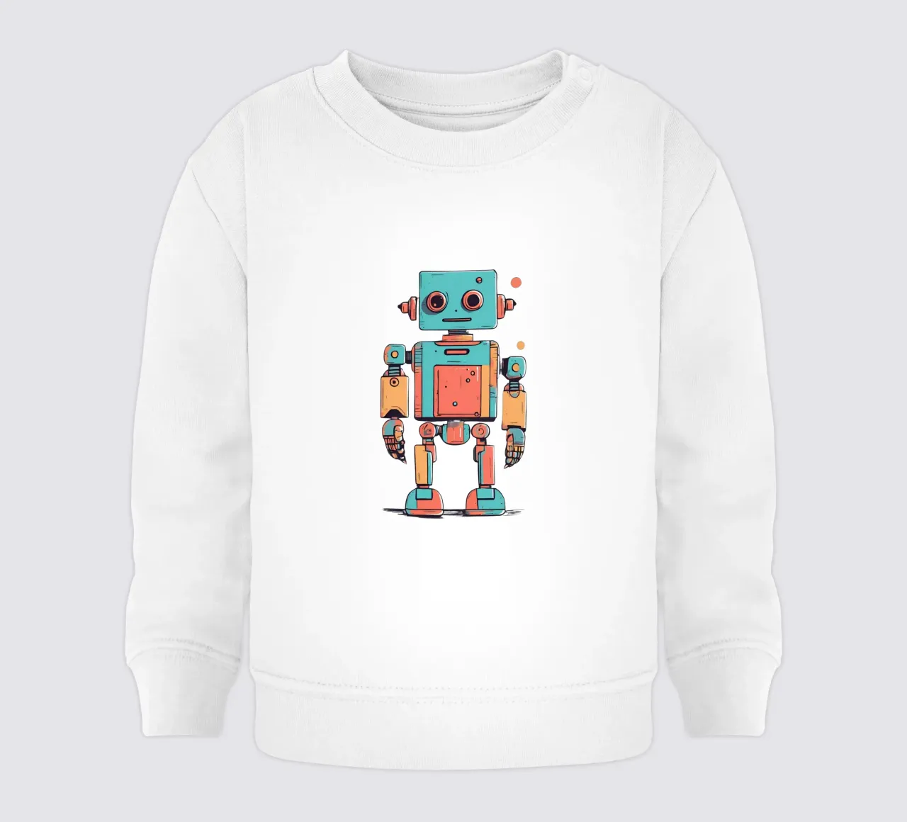 Ptit robot 1 sweat pour bébé de Rezh creations