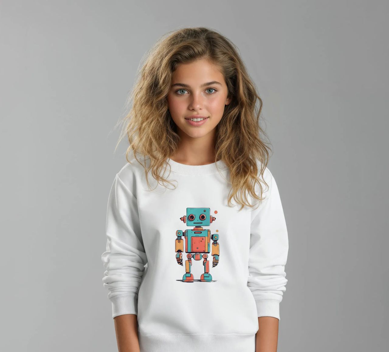 Ptit robot 1 felpa bambino da Rezh creations