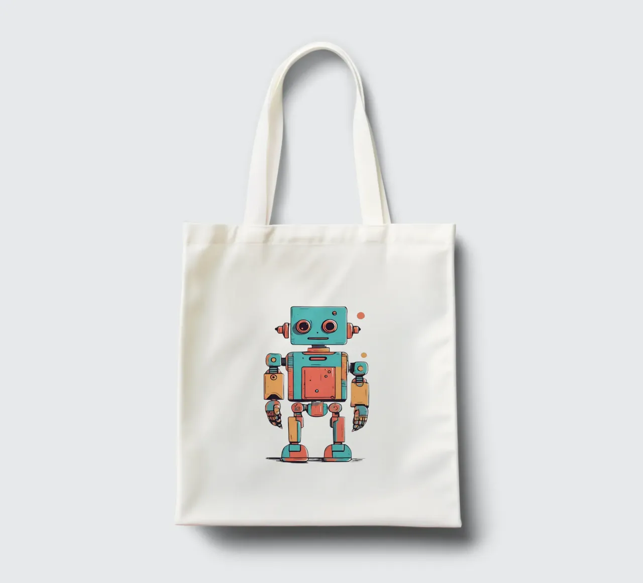 Ptit robot 1 borsa in juta da Rezh creations