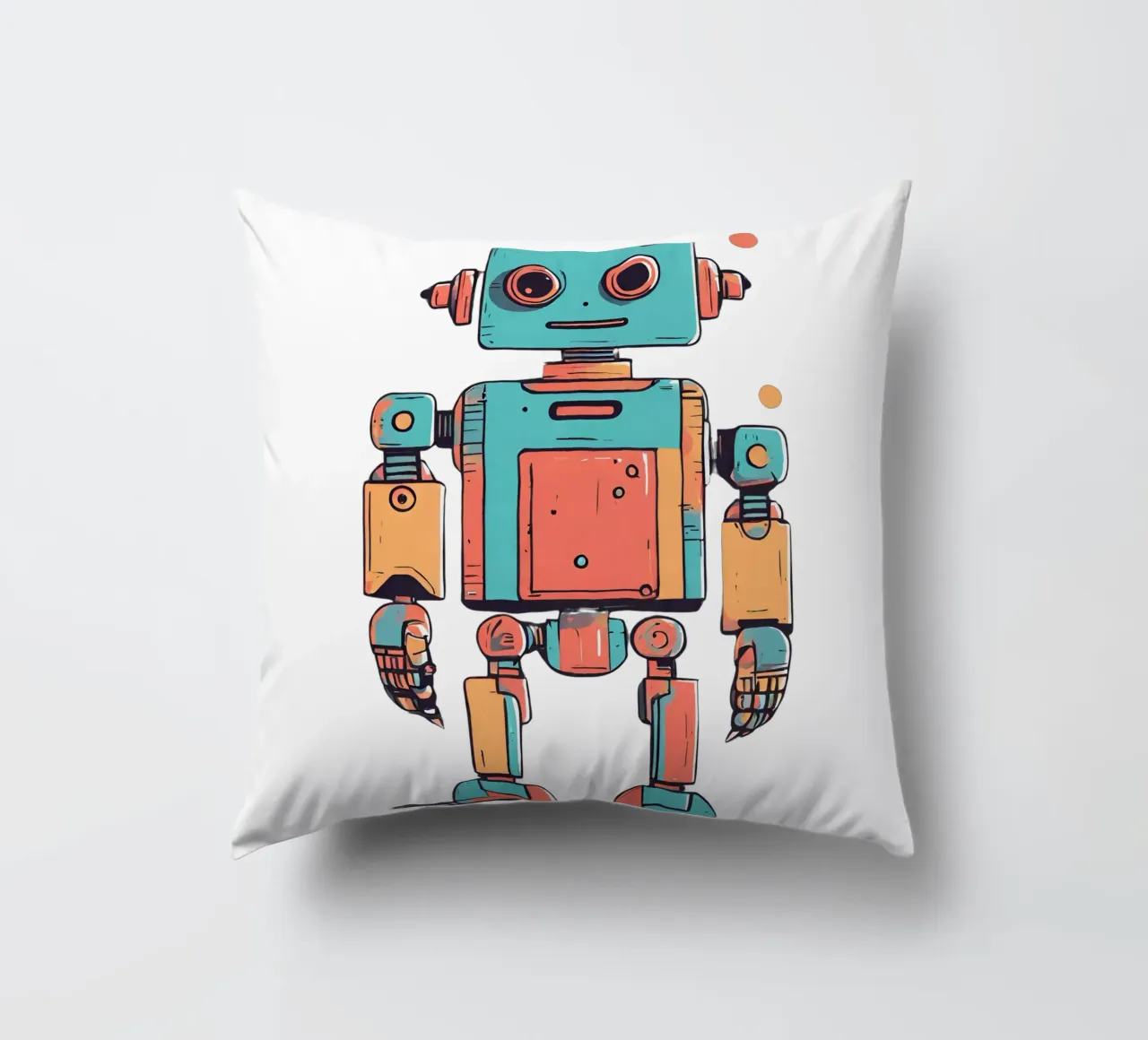 Ptit-Roboter 1 Kissen von Rezh creations