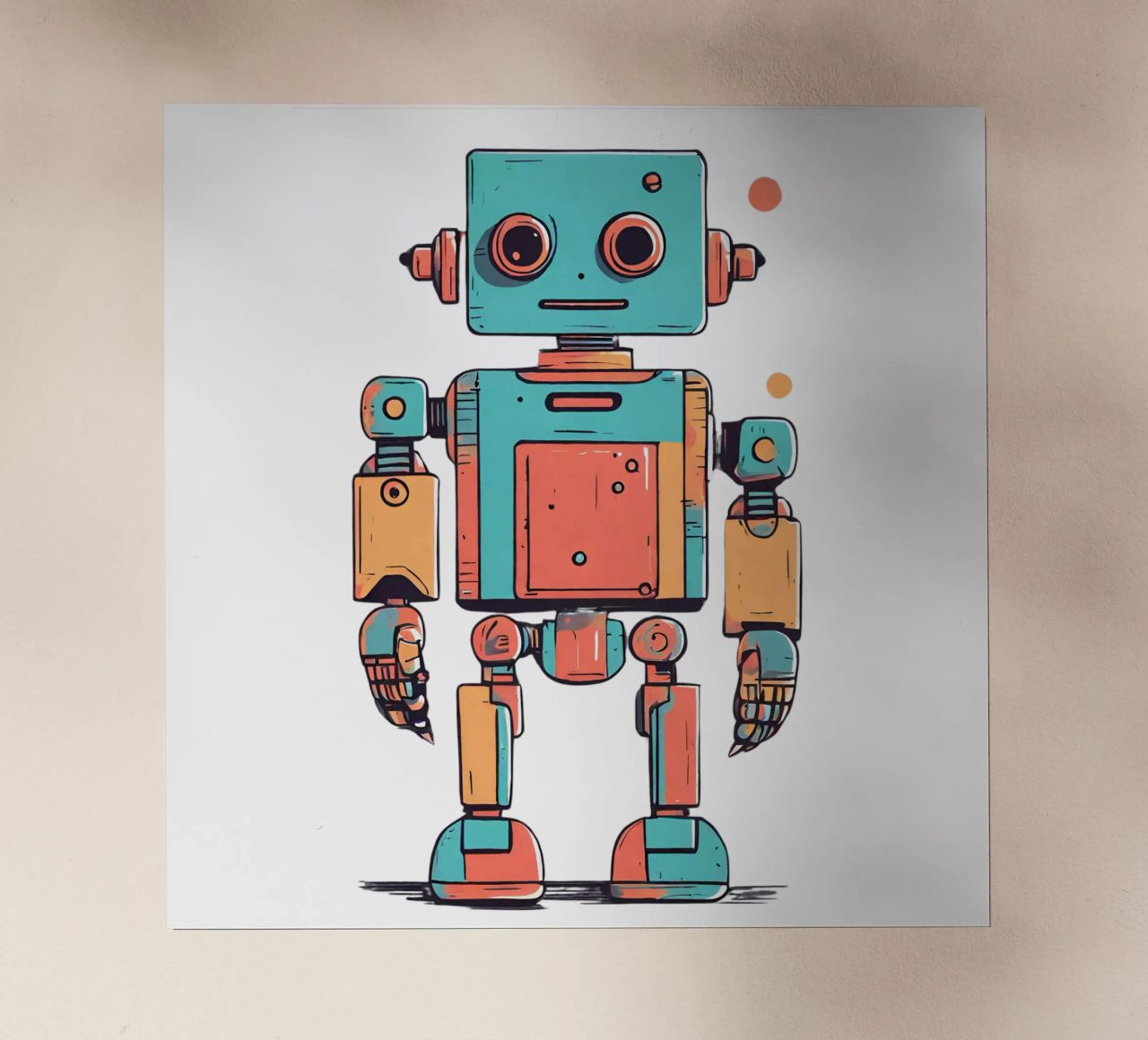 Ptit robot 1 pellicola backlit da Rezh creations
