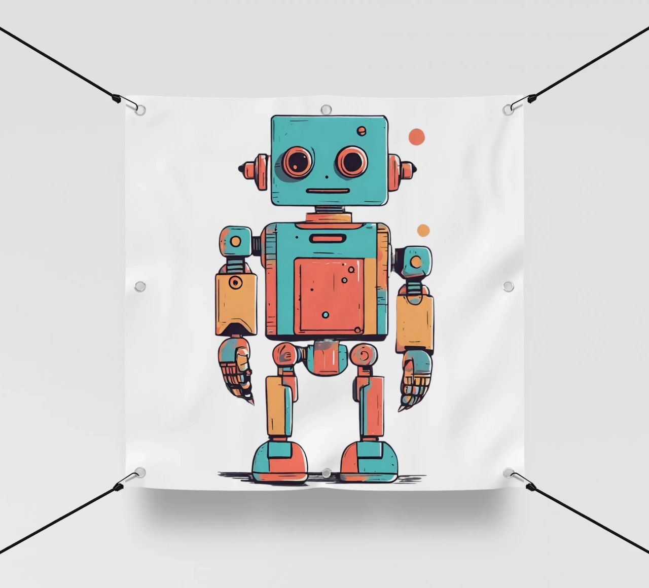 Ptit robot 1 telo in pvc da Rezh creations
