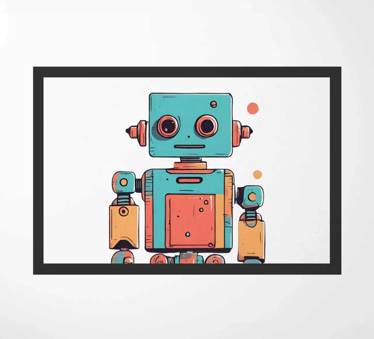 Ptit-Roboter 1 Fußmatte von Rezh creations