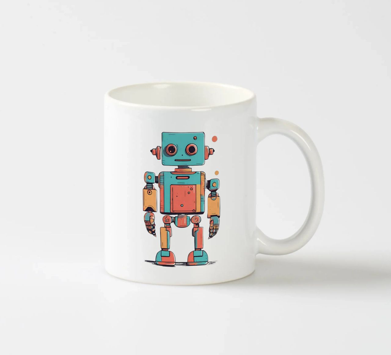 Ptit robot 1 tazza in ceramica da Rezh creations