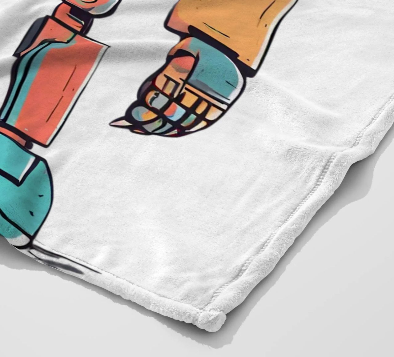 Ptit robot 1 coperta in pile da Rezh creations