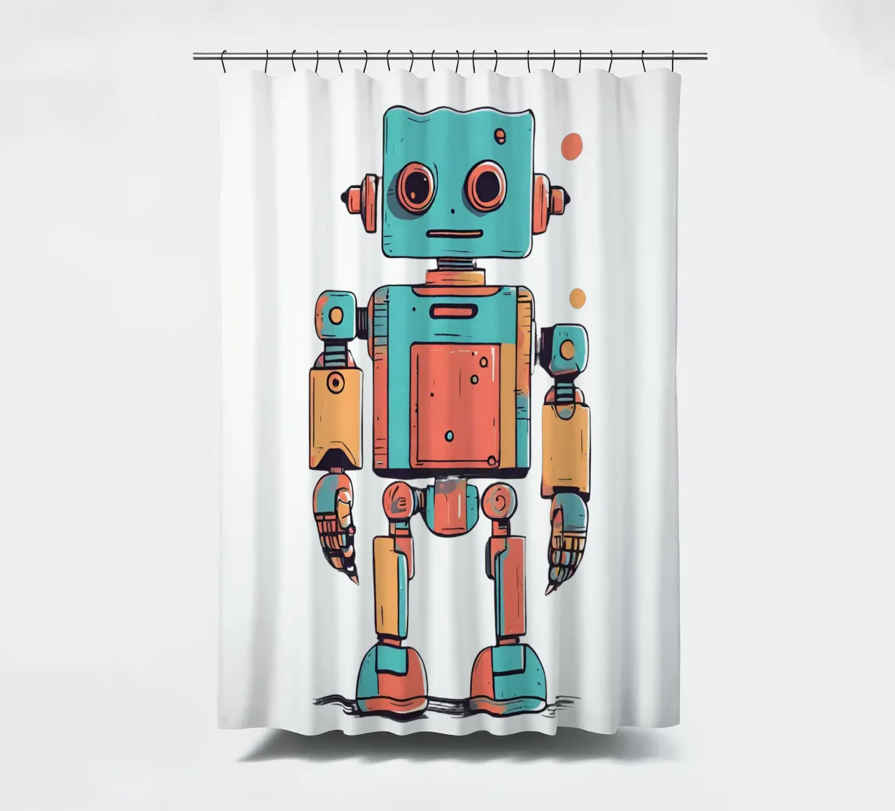 Ptit robot 1 tenda da doccia da Rezh creations