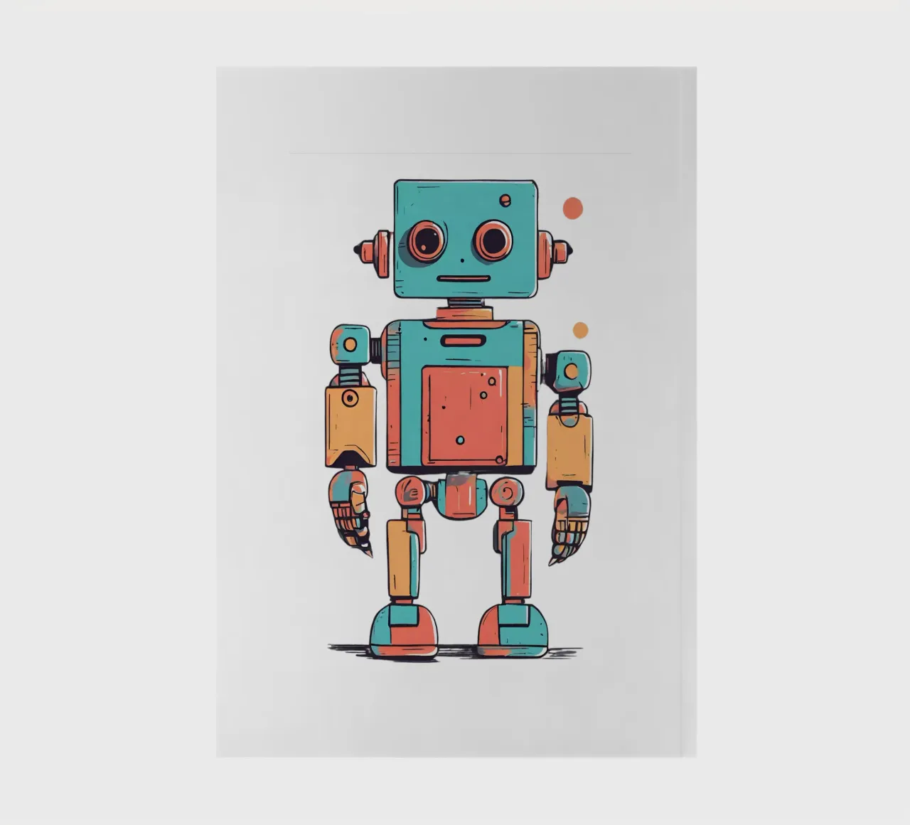 Ptit-Roboter 1 Notizbuch von Rezh creations