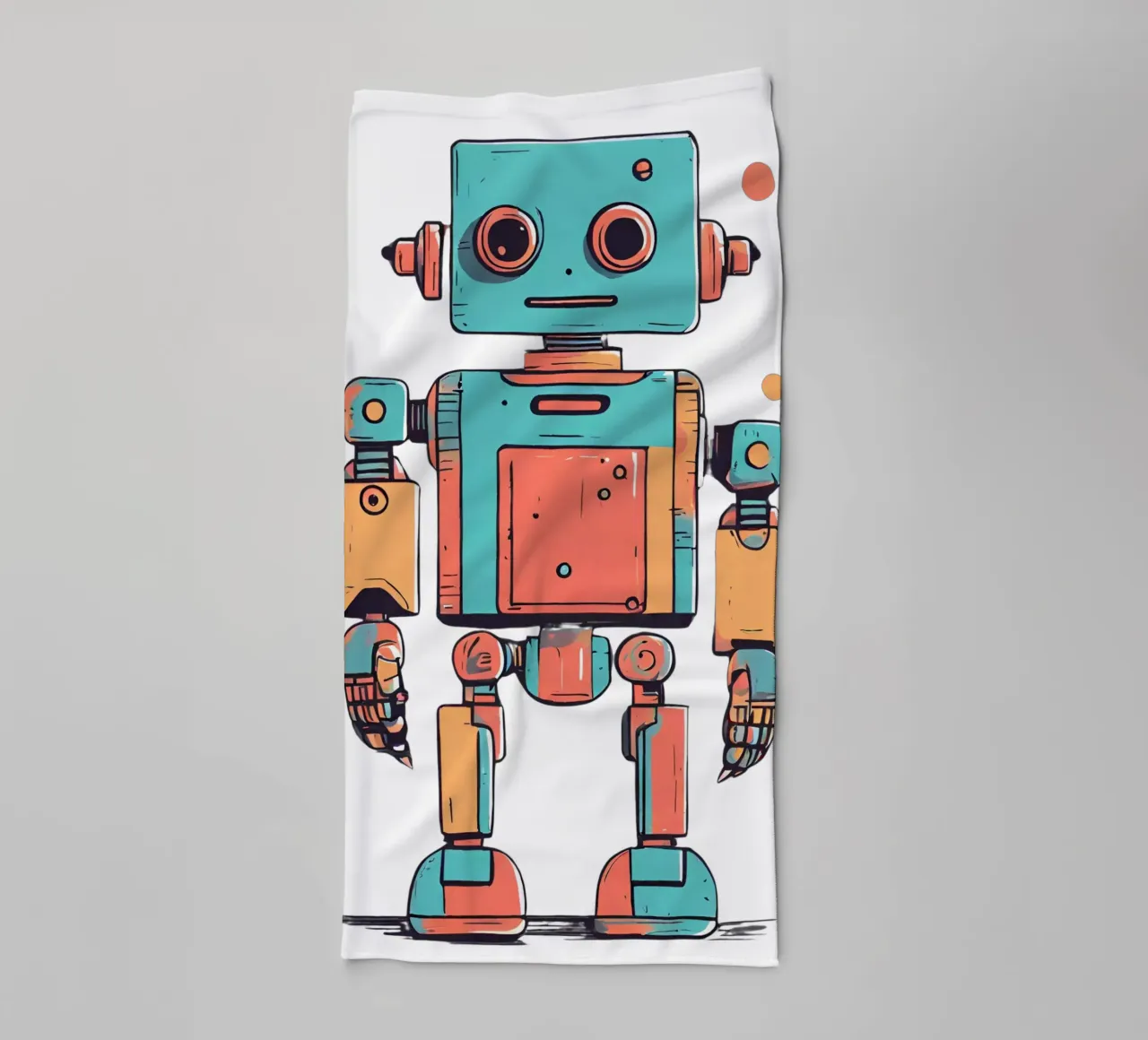 Ptit robot 1 towel by Rezh creations