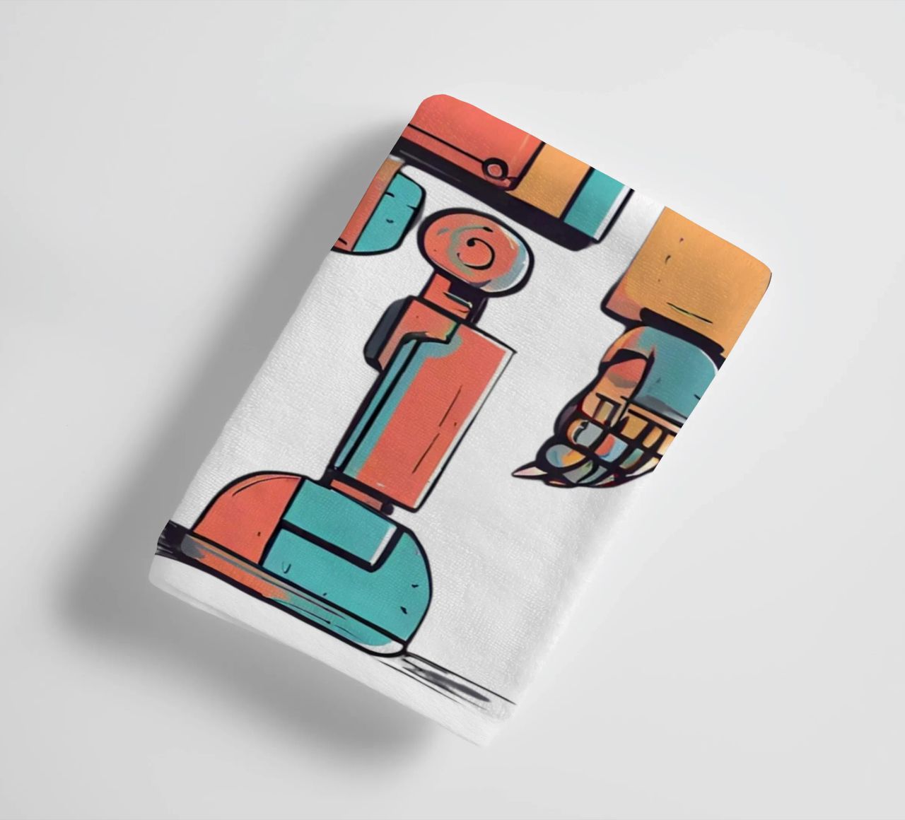 Ptit robot 1 asciugamano da bagno da Rezh creations