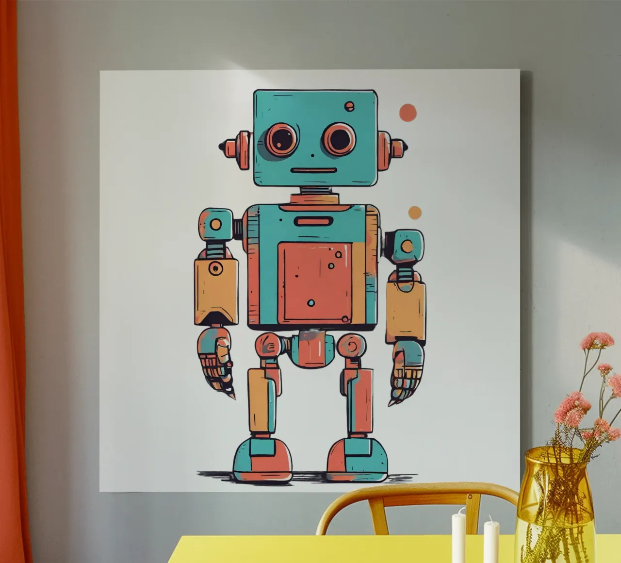 Ptit robot 1 tela da Rezh creations