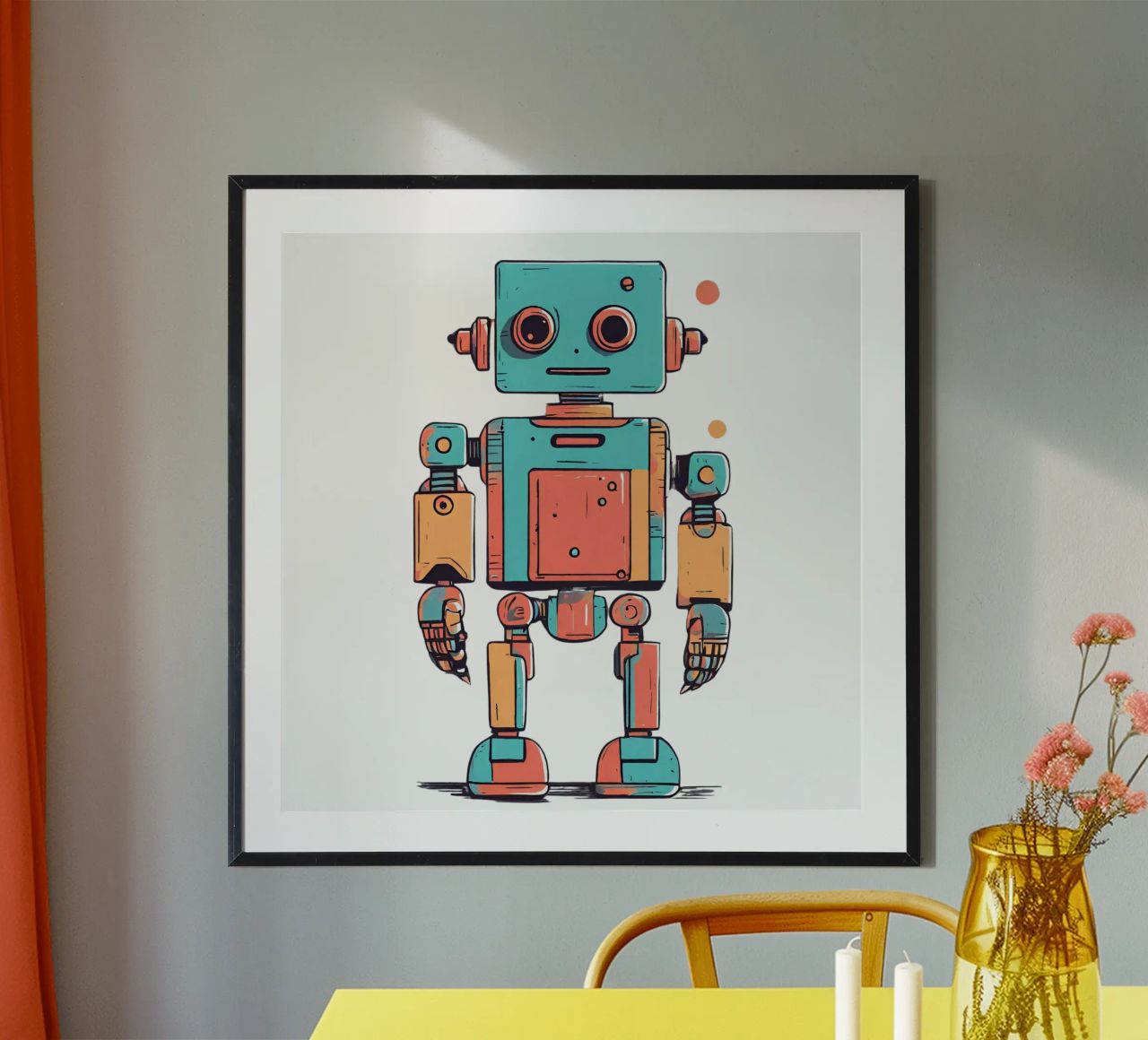 Ptit robot 1 carta hahnemühle da Rezh creations