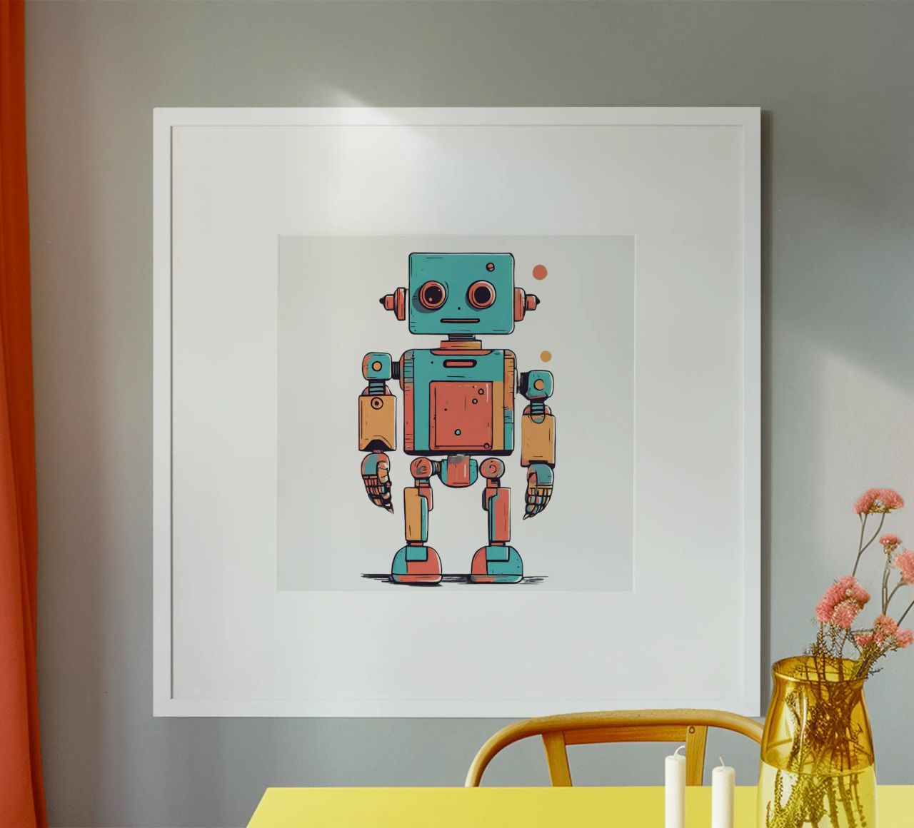 Ptit robot 1 carta hahnemühle da Rezh creations