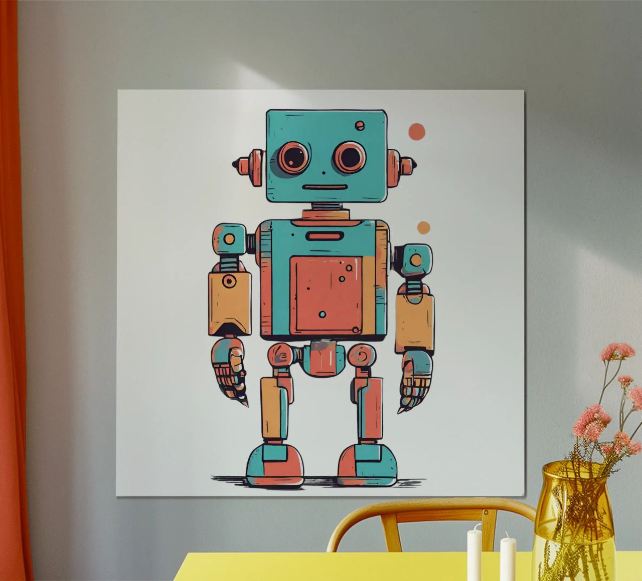 Ptit robot 1 carta hahnemühle da Rezh creations