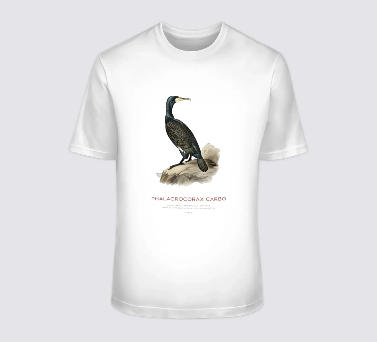 Grote aalscholver of Phalacrocorax carbo t-shirt van Vintagrafica
