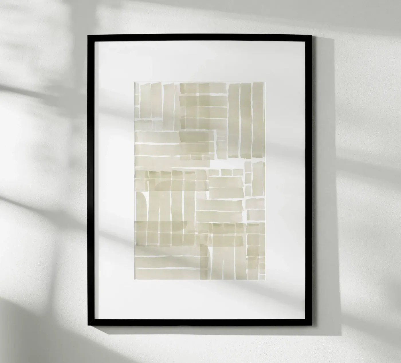 Neutral Tangle Grid I poster by Cartissi