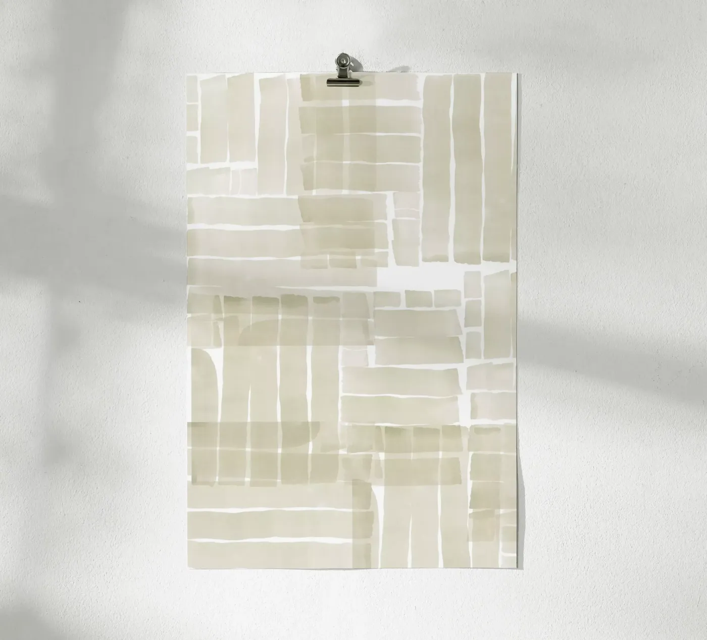 Neutral Tangle Grid I poster by Cartissi