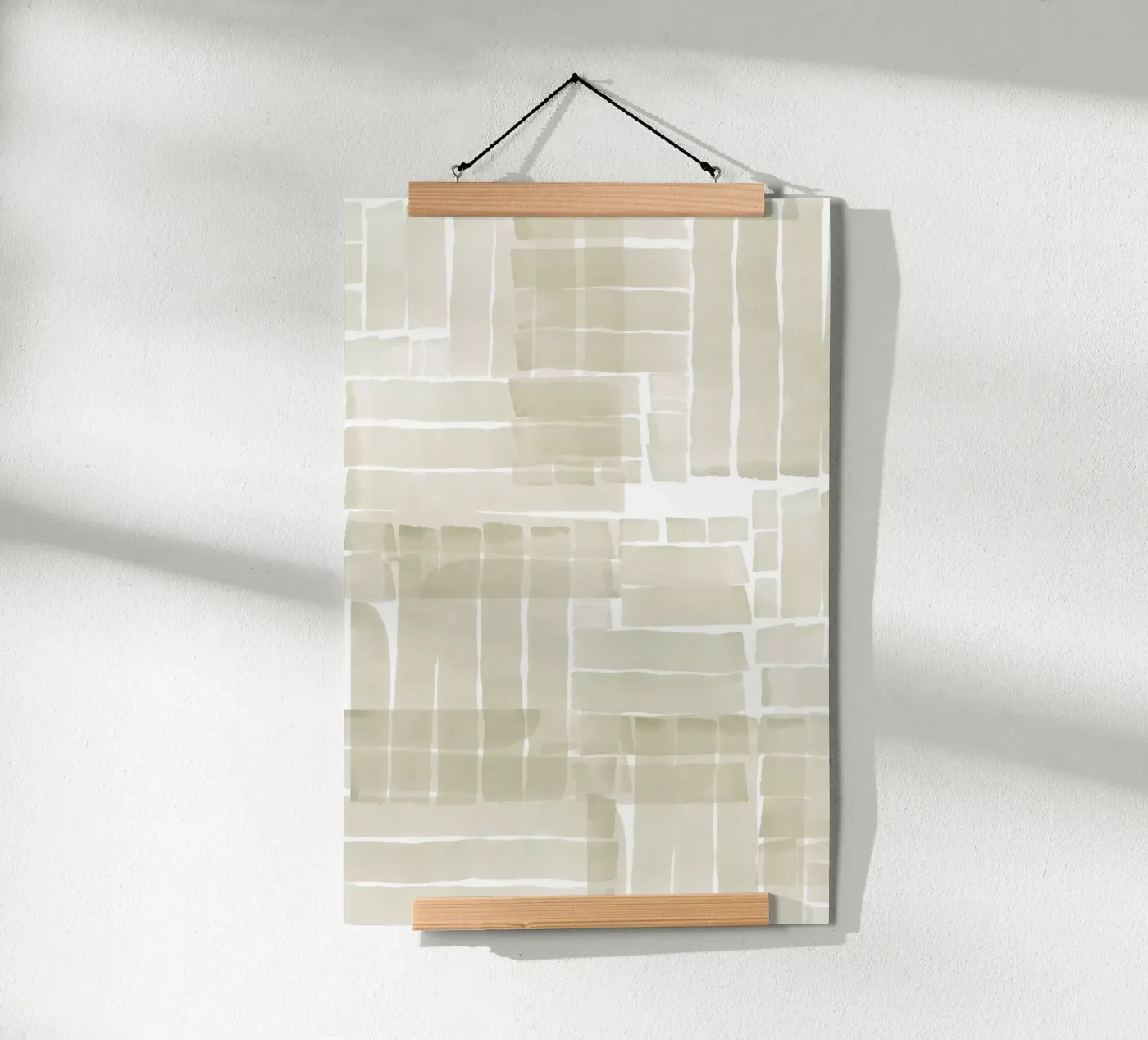 Neutral Tangle Grid I poster by Cartissi
