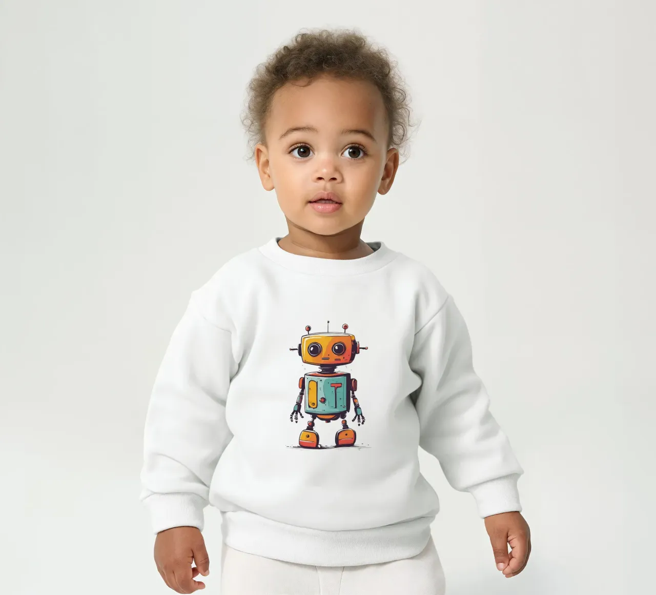 Ptit robot 2 sweat pour bébé de Rezh creations