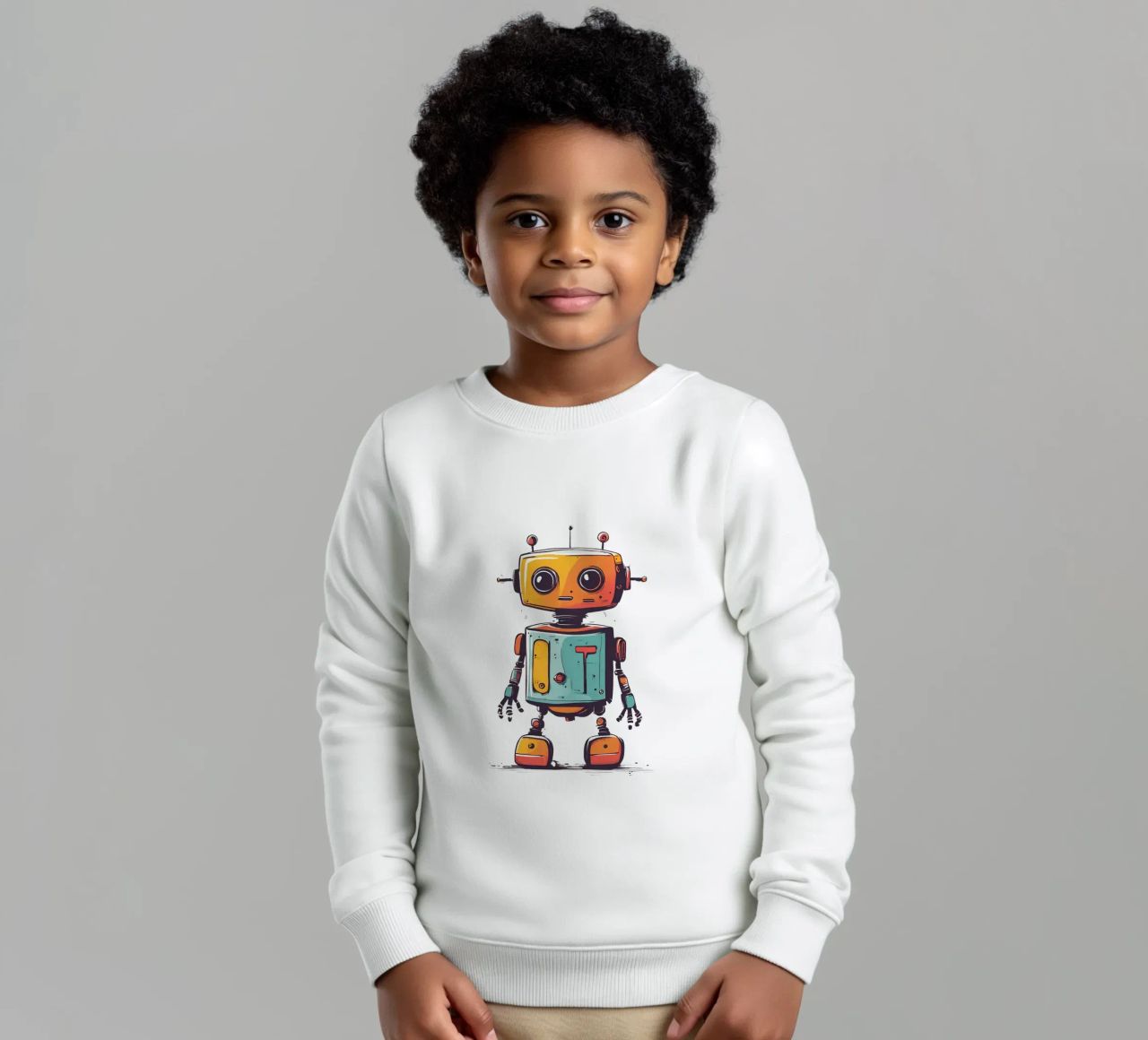 Ptit robot 2 felpa bambino da Rezh creations