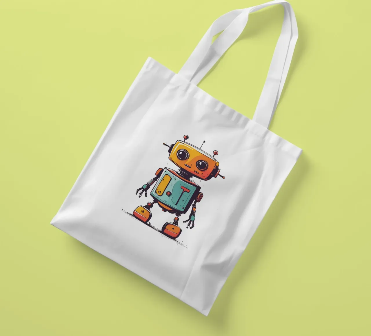 Ptit robot 2 tote bag by Rezh creations