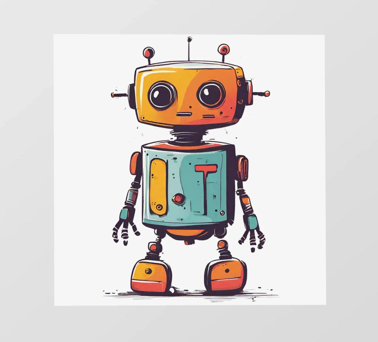 Ptit robot 2 pellicola backlit da Rezh creations
