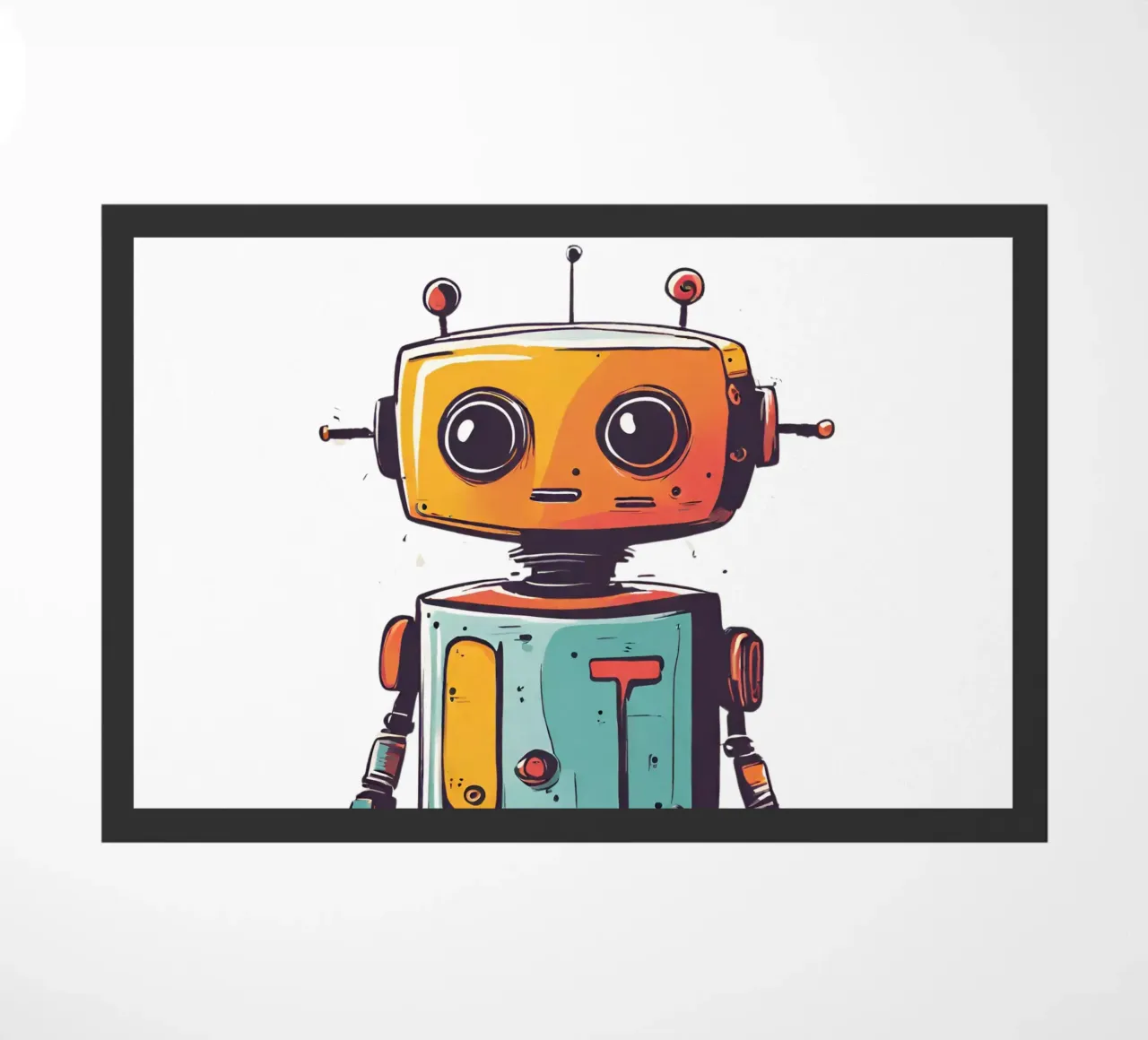 Ptit-Roboter 2 Fußmatte von Rezh creations