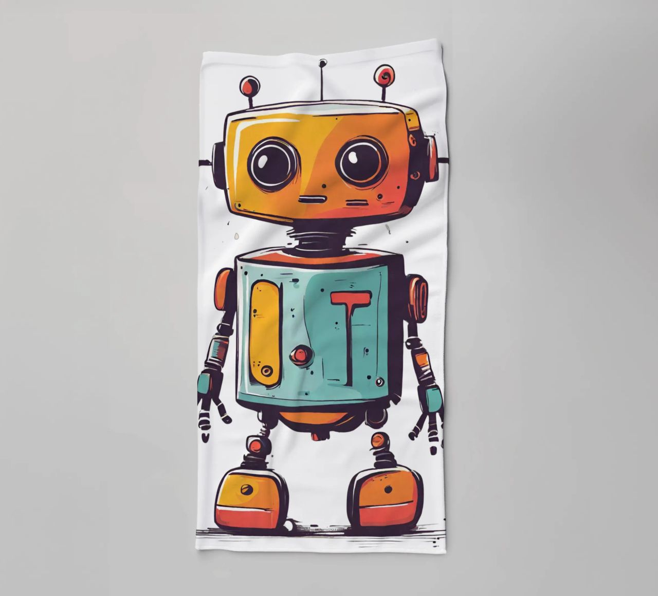 Ptit robot 2 asciugamano da bagno da Rezh creations