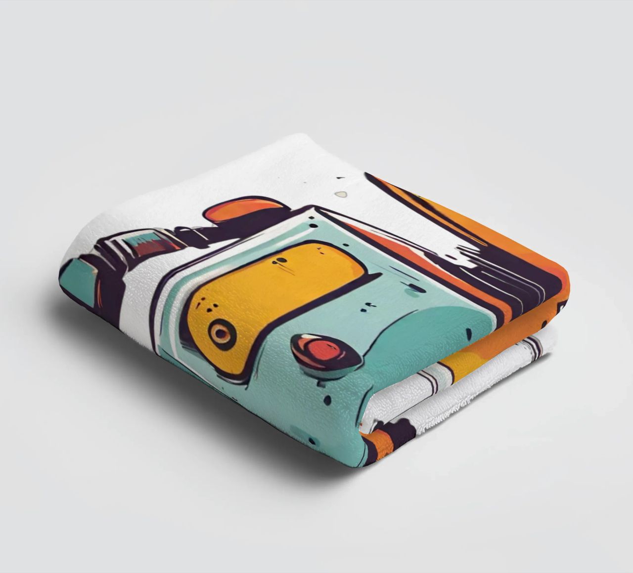 Ptit robot 2 asciugamano da bagno da Rezh creations