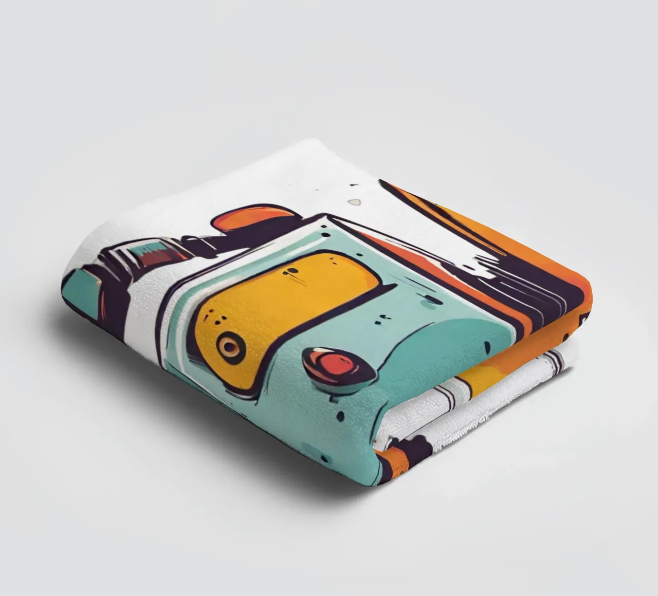 Ptit robot 2 towel by Rezh creations