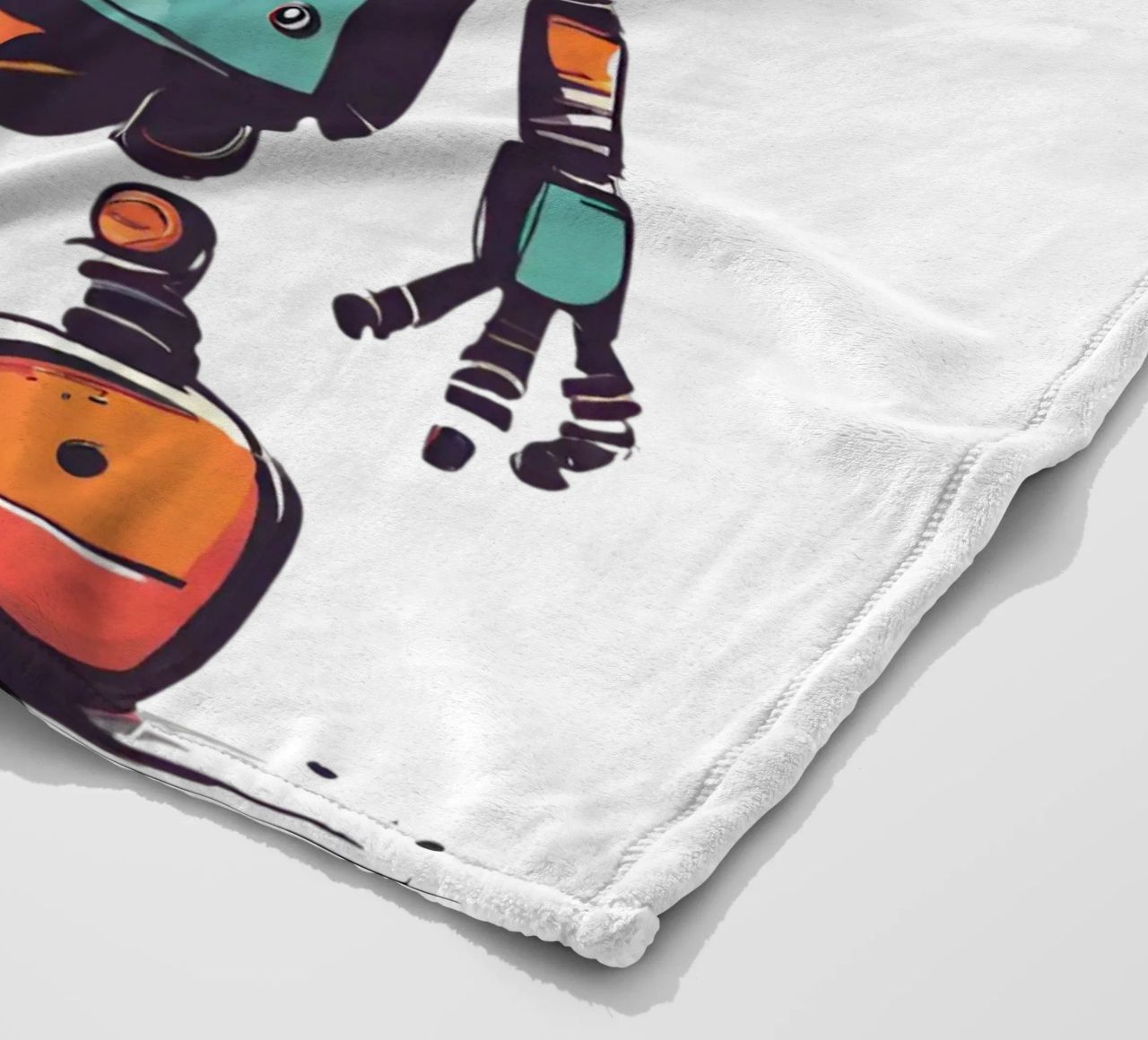Ptit robot 2 coperta in pile da Rezh creations