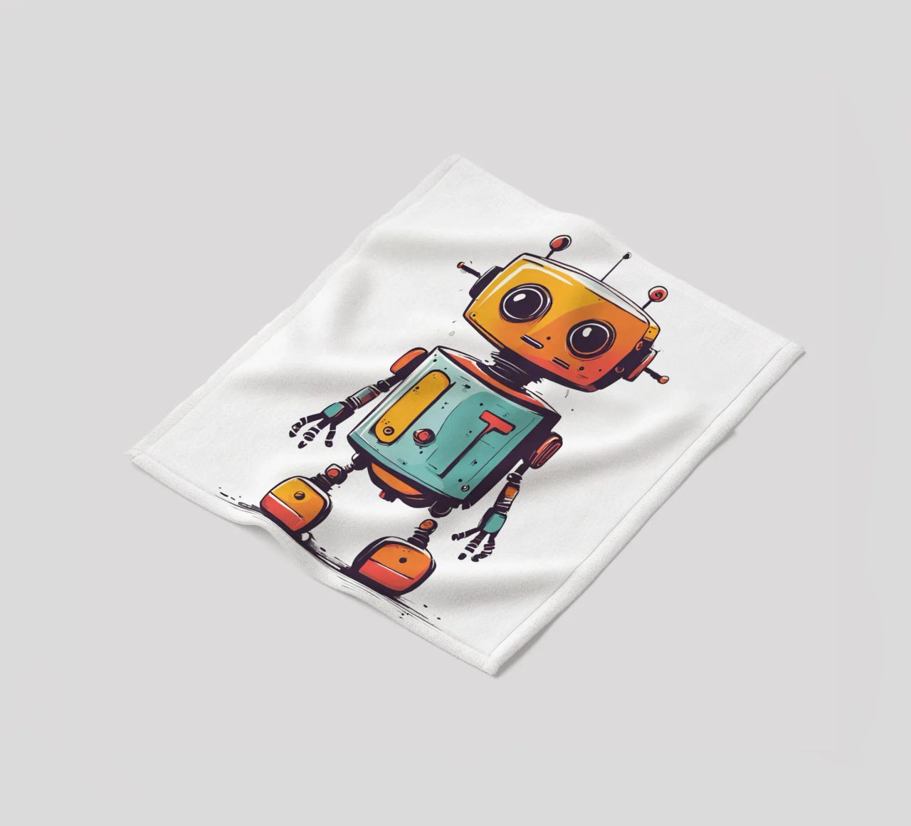 Ptit robot 2 coperta in pile da Rezh creations