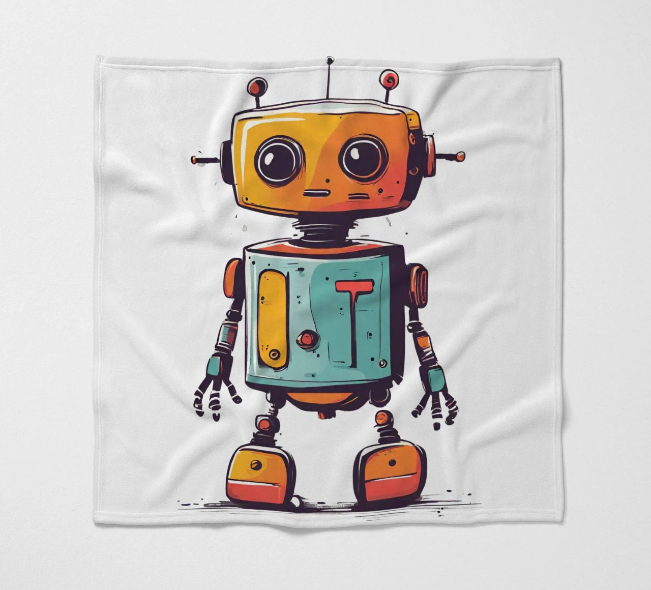 Ptit robot 2 coperta in pile da Rezh creations