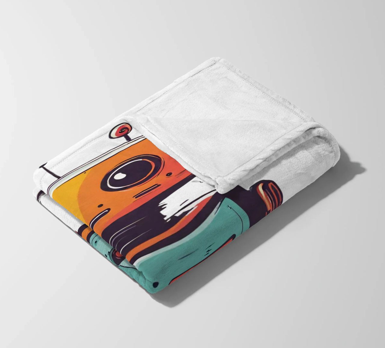 Ptit robot 2 coperta in pile da Rezh creations