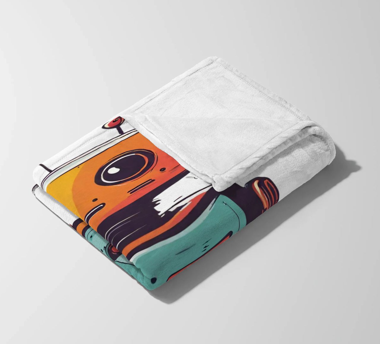 Ptit robot 2 coperta in pile da Rezh creations