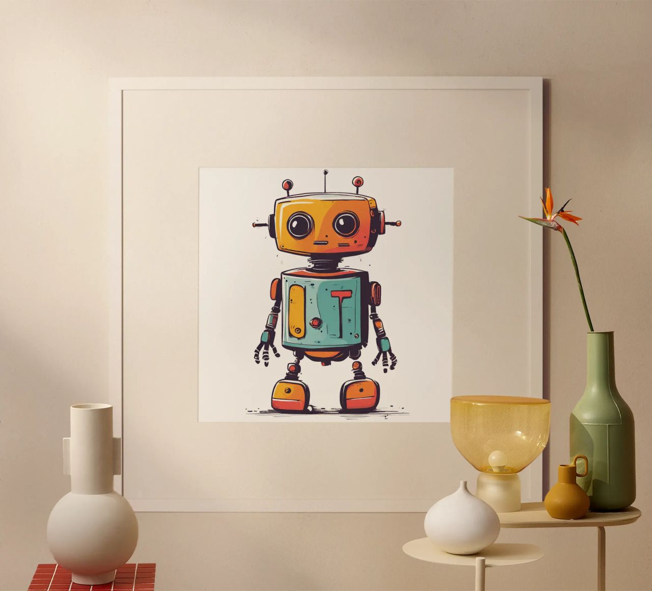 Ptit robot 2 carta hahnemühle da Rezh creations