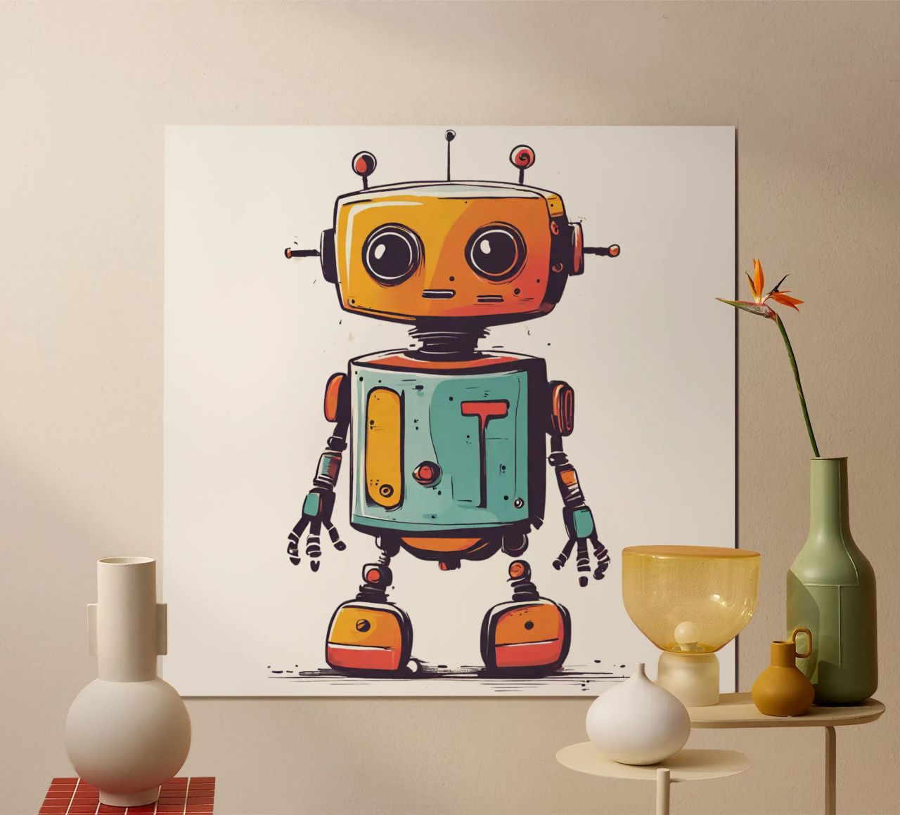 Ptit robot 2 carta hahnemühle da Rezh creations