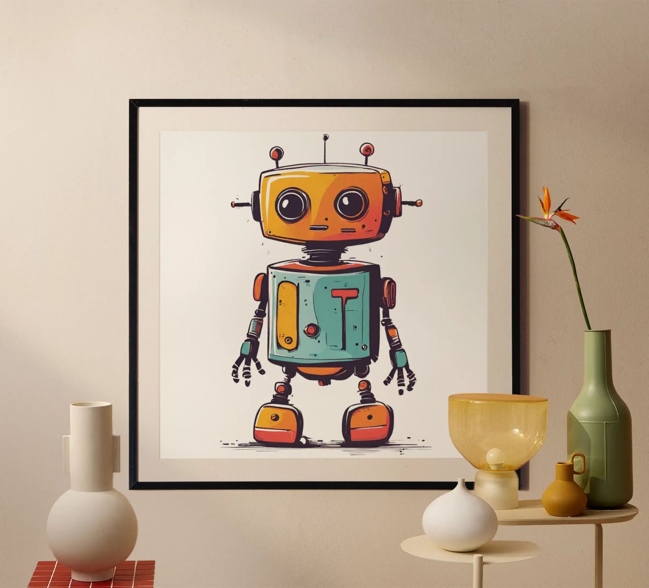 Ptit robot 2 carta hahnemühle da Rezh creations